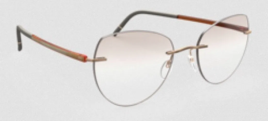 Silhouette The Wave Color Groove Demo Rimless 5567 Eyeglasses - view 102